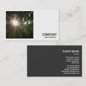 Square Photo (v3) - Sun in the Trees Visitekaartje (Voorkant / Achterkant)