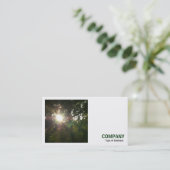 Square Photo (v3) - Sun in the Trees Visitekaartje (Staand voorkant)