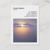 Square Photo (v3) - Sunrise/Sunset Visitekaartje (Achterkant)