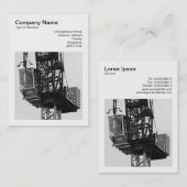 Square Photo (v3) - Tower Crane 02 Visitekaartje (Voorkant / Achterkant)