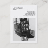 Square Photo (v3) - Tower Crane 02 Visitekaartje (Achterkant)