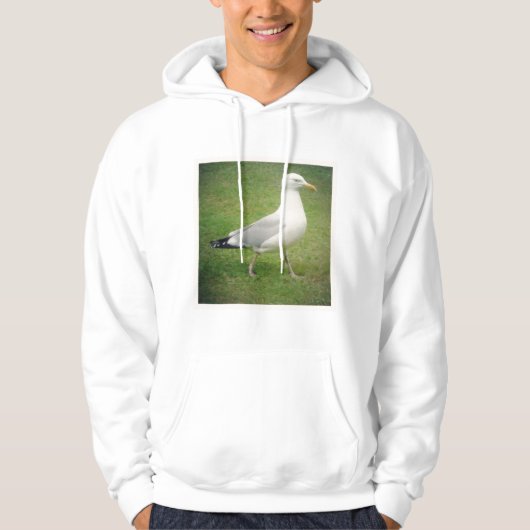 Square Photo - Walking Seagull Hoodie (Voorkant)