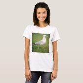 Square Photo - Walking Seagull T-shirt (Voorkant volledig)