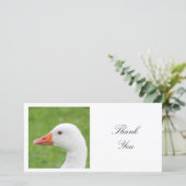 Square Photo - White Goose Bedankkaart (Staand voorkant)