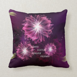 SQUARE PILLOW "ALWAYS SISTERS FOREVER FRIENDS" KUSSEN