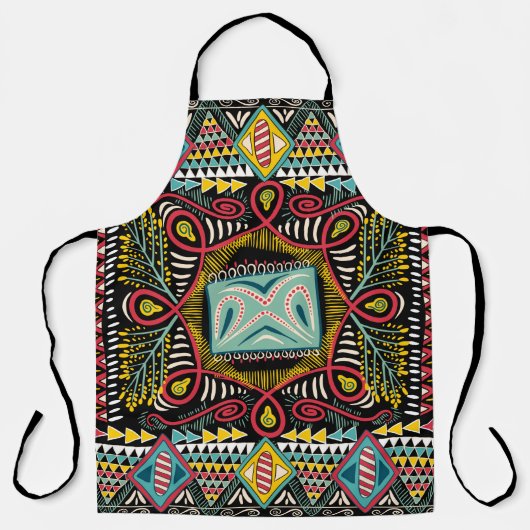 Square pocket, shawl, textile. Colorful abstract p Schort (Voorkant)