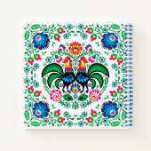 Square Poland Rooster Pattern Notitieboek (Achterkant)