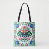 Square Poland Rooster Pattern Tote Bag (Voorkant)