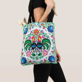 Square Poland Rooster Pattern Tote Bag (Dichtbij)