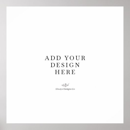 Square Poster Printing (Voorkant)