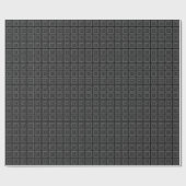 Square Prisms Black White Cadeaupapier (Vlak)
