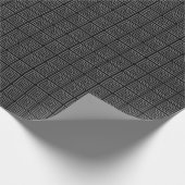 Square Prisms Black White Cadeaupapier (Hoek)