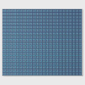 Square Prisms Navy Turquoise Paars Green White Cadeaupapier (Vlak)