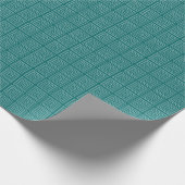 Square Prisms Turquoise White Cadeaupapier (Hoek)