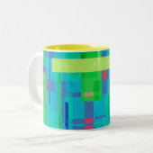 Square Pset Tweekleurige Koffiemok (Voorkant links)