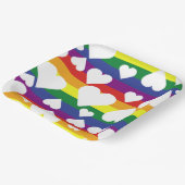 Square Rainbow Paper-Bord Papieren Bordje (Gebogen)