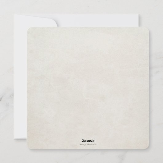 Square Red Berries + Eucalyptuskerstmis Feestdagenkaart (Achterkant)