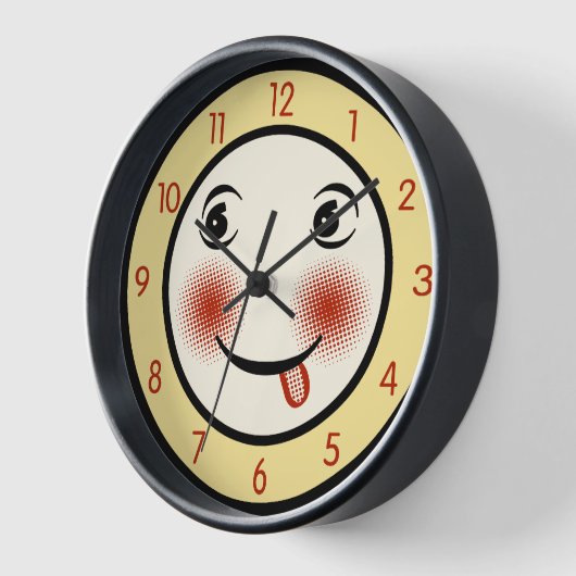 Square Retro Clock Face (Hoek)