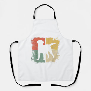Square Retro Labrador Eigenaar Gift Golden Black L Schort