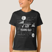 Square root 121 = 11 jaar oud - jarig t-shirt (Voorkant)