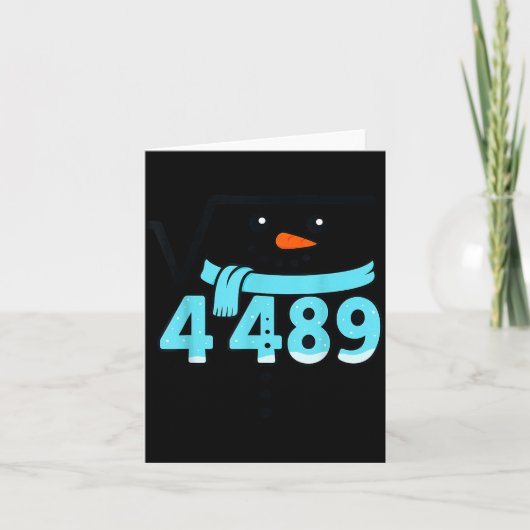 Square Root 4489 Christmas Meme Six Seven Slang Ma Kaart (Voorkant)