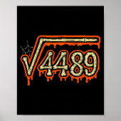 Square Root 4489 Equals 67 Geek Joke Poster (Voorkant)