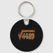 Square Root 4489 Equals 67 Geek Joke  Sleutelhanger (Voorkant)