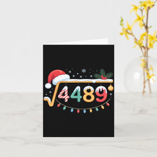 Square Root 4489 Funny 67 Meme Math Teacher 6 7 Ch Kaart (Gele Bloem)