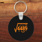 Square Root 4489 Funny Halloween Meme 67 Math Teac Sleutelhanger (Voorkant)