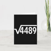 Square Root 4489 Funny Math Teacher Six Seven 67 M Kaart (Voorkant)
