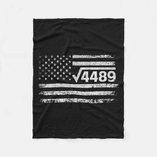 Square Root 4489 Slang Math Teacher Six Seven 6 7  Fleece Deken (Voorkant)
