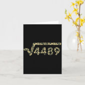 Square Root 4489 Slang Math Teacher Six Seven 6 7 Kaart (Gele Bloem)