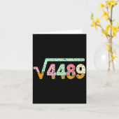 Square Root 4489 Slang Math Teacher Six Seven 6 7 Kaart (Gele Bloem)