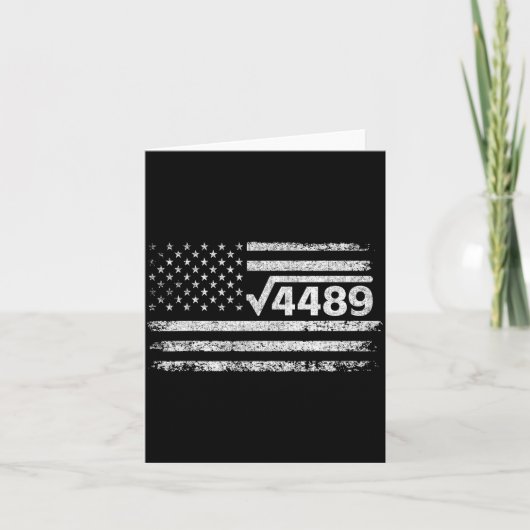 Square Root 4489 Slang Math Teacher Six Seven 6 7 Kaart (Voorkant)