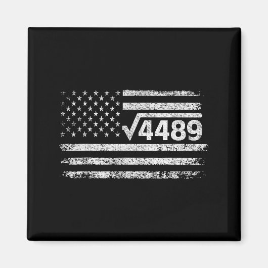 Square Root 4489 Slang Math Teacher Six Seven 6 7 Magneet (Voorkant)