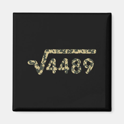 Square Root 4489 Slang Math Teacher Six Seven 6 7 Magneet (Voorkant)