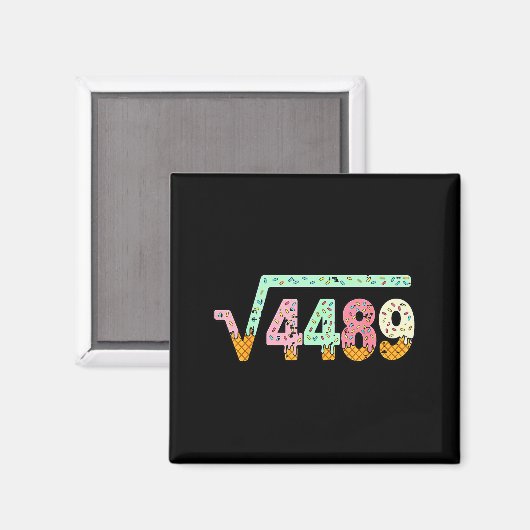 Square Root 4489 Slang Math Teacher Six Seven 6 7 Magneet (Voorkant / Achterkant)