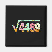 Square Root 4489 Slang Math Teacher Six Seven 6 7 Magneet (Voorkant)