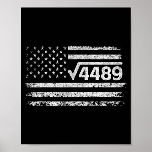 Square Root 4489 Slang Math Teacher Six Seven 6 7 Poster (Voorkant)