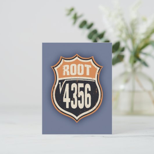 Square Root 66 Briefkaart (Staand voorkant)