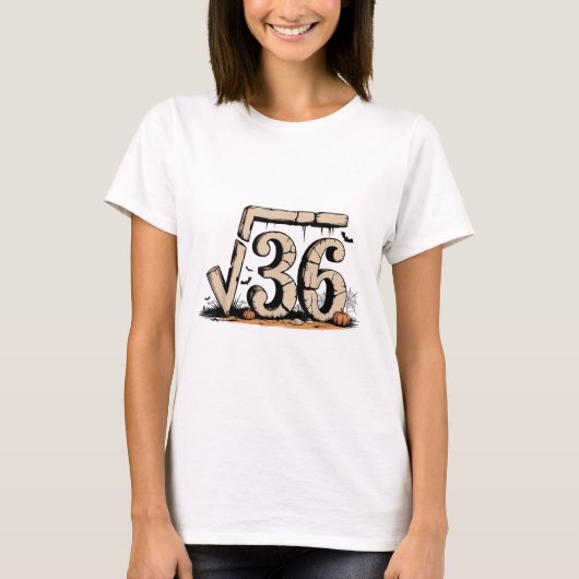 Square Root 67 Meme 6 7 Gen Alpha Halloween Six Se T-shirt (Voorkant)