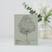 Square Root Briefkaart (Staand voorkant)