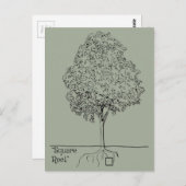 Square Root Briefkaart (Voorkant / Achterkant)