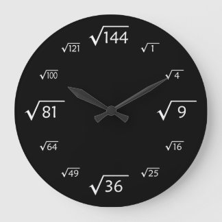 Square Root Large Wall Clock Grote Klok