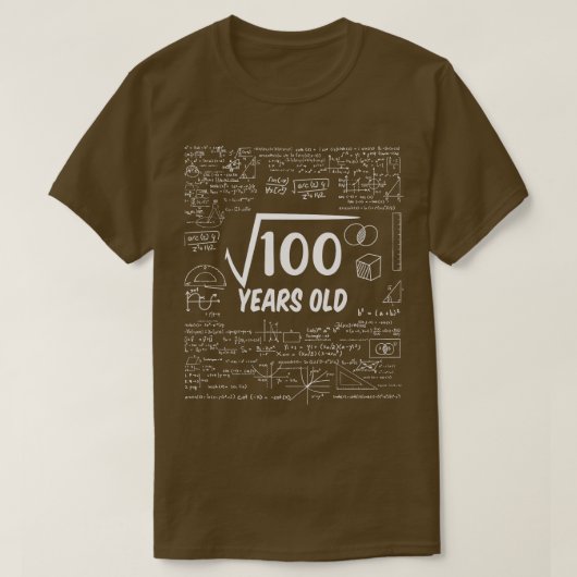 Square Root of 10010th Birthday 10 Years Old Wisku T-shirt (Design voorkant)
