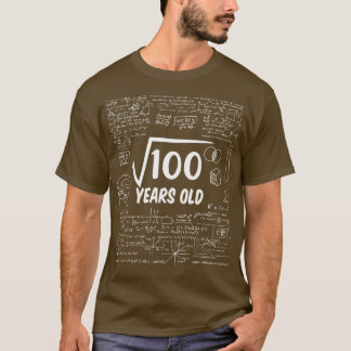 Square Root of 10010th Birthday 10 Years Old Wisku T-shirt