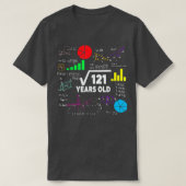 Square Root of 121 11th Birthday 11 Year Old Gifts T-shirt (Design voorkant)