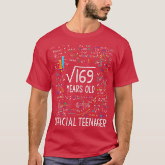 Square Root Of 169 13 Years Old Official Teenager T-shirt