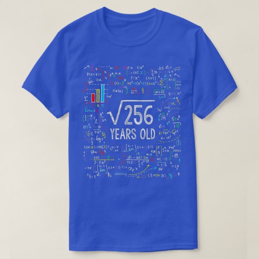 Square Root of 256 16th Birthday 16 Year Old Gifts T-shirt (Design voorkant)