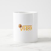 Square Root of 4489 Coffee Mug Grote Koffiekop (Voorkant)
